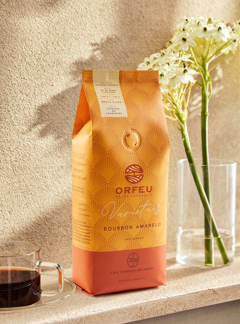 Café Orfeu em Grãos Bourbon Amarelo 250g