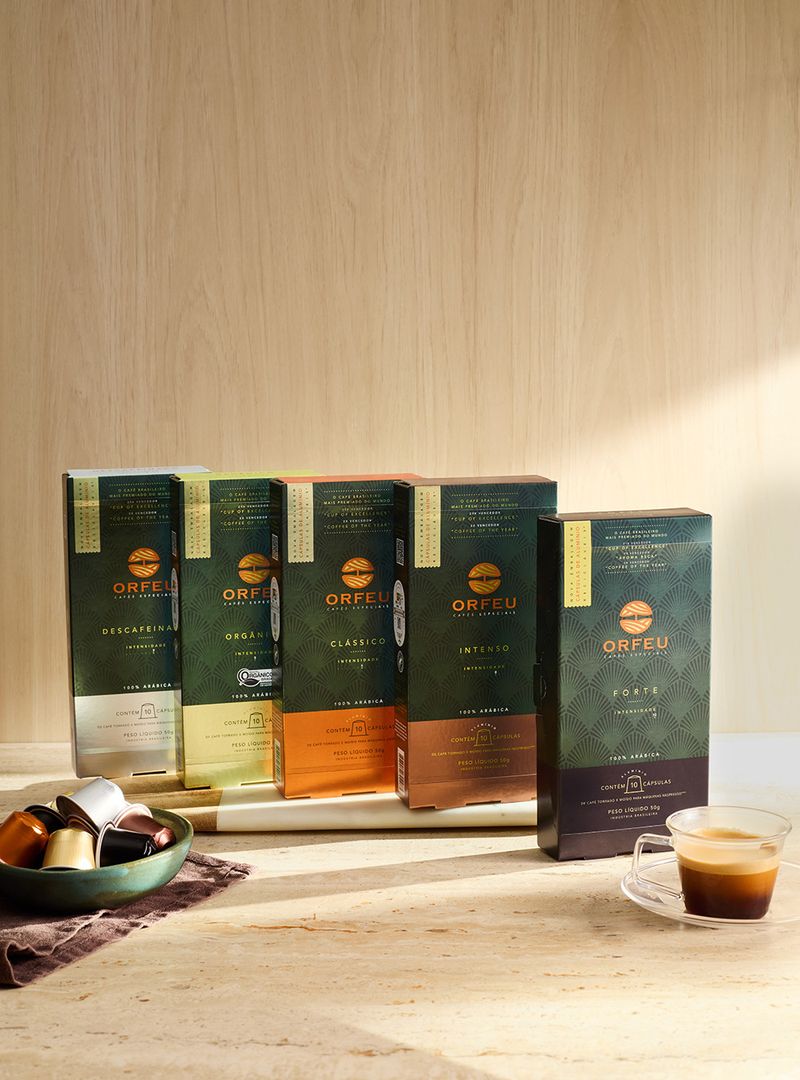 Kit Café Orfeu 50 un. Compatíveis Nespresso®* - 5 Blends