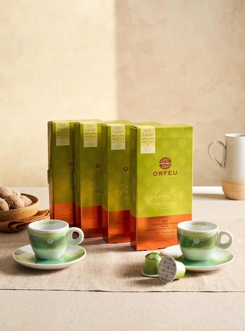Kit Capsulas Varietal Catucai + Xicaras