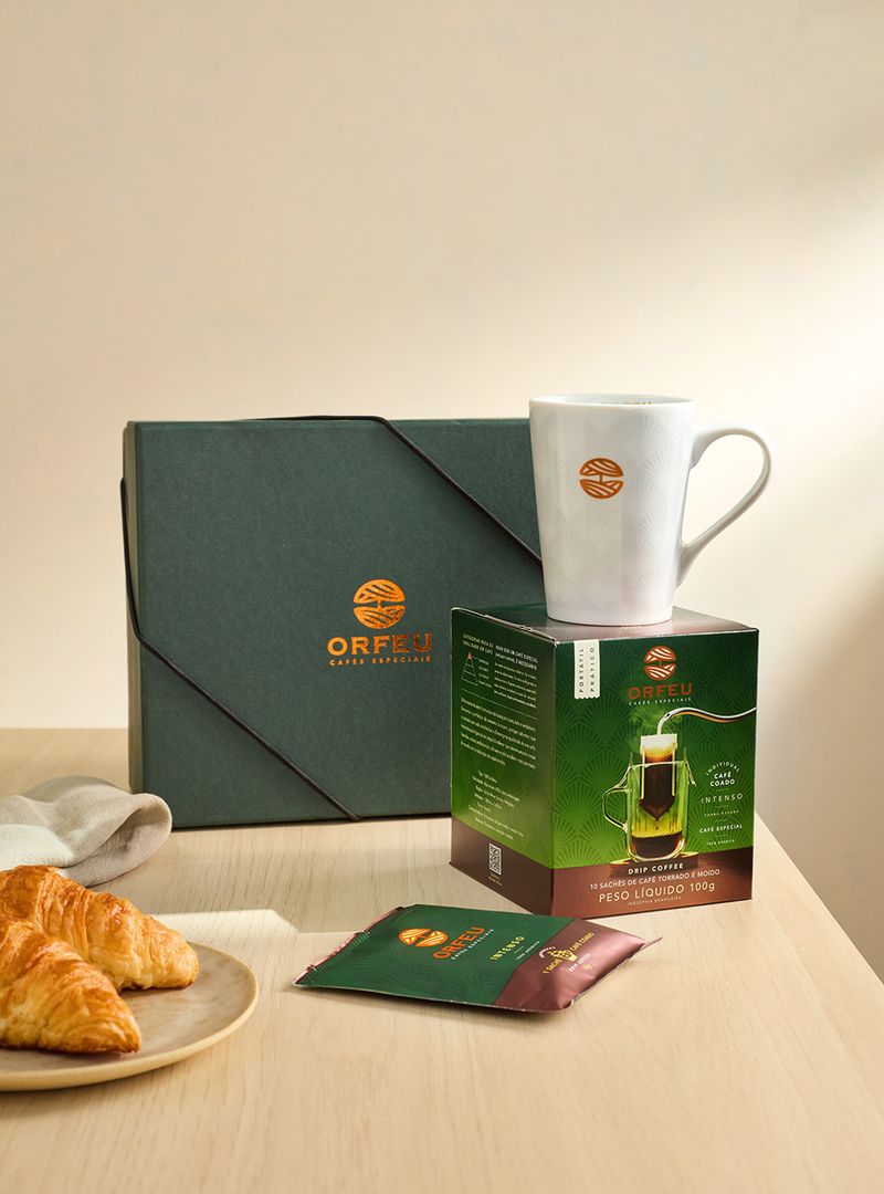 Kit Drip Coffee Intenso e Caneca Orfeu