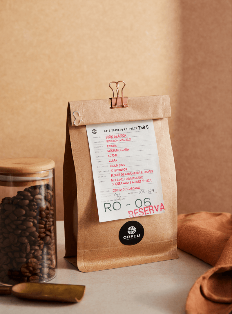 Café torrado em grão 250g Microlote Reserva RO-06