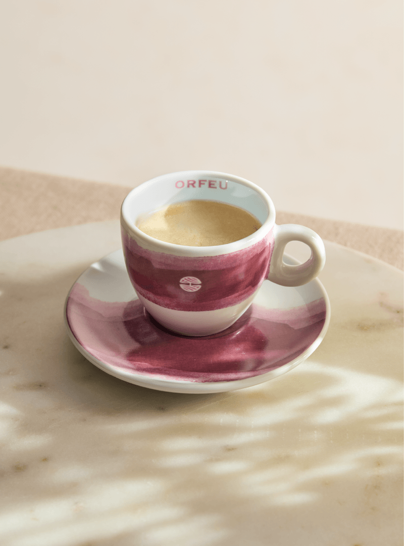 Xícara Orfeu Espresso Rosa