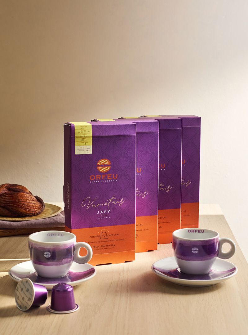 Kit Cápsulas Varietal Japy + Xicaras