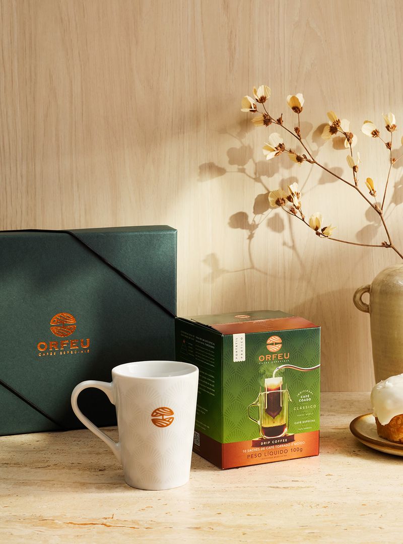 Kit Drip Coffee Clássico e Caneca Orfeu
